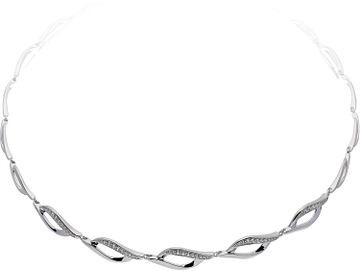 Silver Lining Choker Wave CZ 925 Rd 103.0292.42