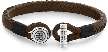 REBEL & ROSE Full Metal Connected Brown Black - RR-M0016-S