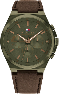Tommy Hilfiger TH1792085 Horloge Heren Olijfkleurig 46mm