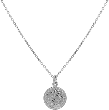 Silver Lining Collier met Muntje Zilver Rd+ 102.0216.42