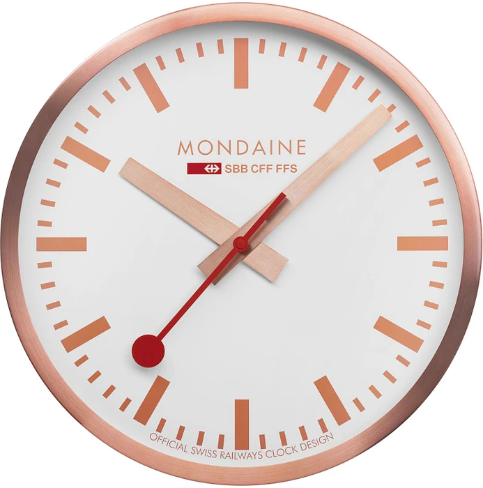 Mondaine Clock M990.CLOCK.18SBK 25cm Mondaine Clock M990.CLOCK.18SBK 25cm