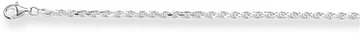Zilverkleurig Lining 102.0045.45 Collier Zilver Zilverkleurig 45cm