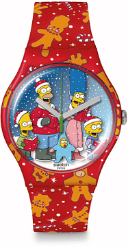 Swatch SUOZ361 THE SIMPSONS COLLECTION WONDROUS WINTER WONDERLAND