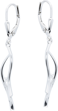 Silver Lining Oorhangers Fantasie Rd Zilver CZ 108.0605.00