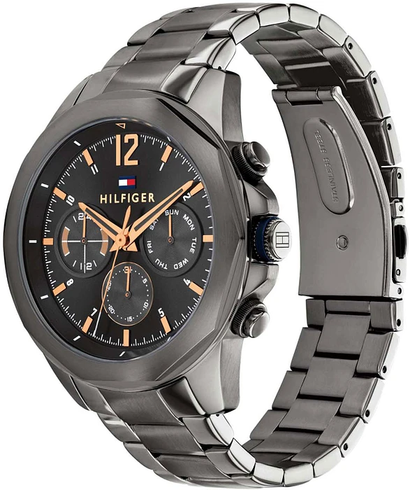Tommy Hilfiger TH1792061 Horloge Heren Grijs 46mm Tommy Hilfiger TH1792061 Horloge Heren Grijs 46mm