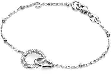 Glow Armband 925 Zilverkleurig - Circle - 17cm - 104.0694.17