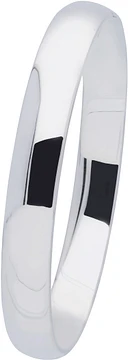 Zilverkleurig Lining Bangle Ovaal 10x64mm Zilver 104.1156.10