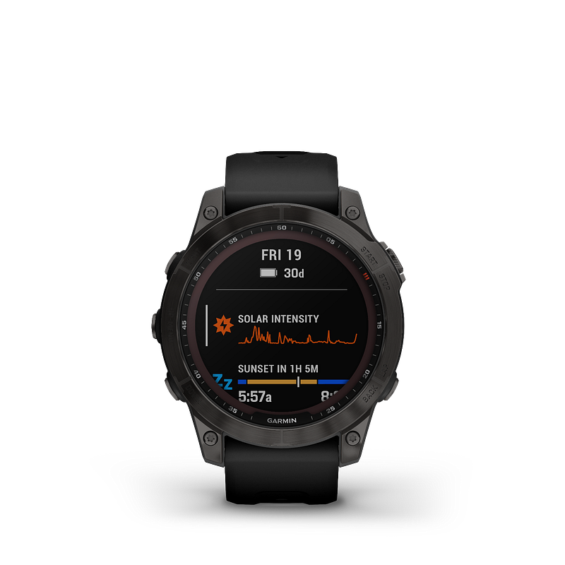 ゴリラ　GARMIN Carbon Gray DLC Titanium Garmin fēnix® 8 - 47 mm, AMOLED Sapphire, Carbon grey DLC-titanium
