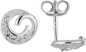 Silver Lining Oorknopjes Fantasie CZ Zilver 106.0896.00