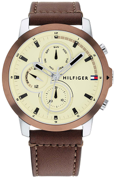 Tommy Hilfiger TH1792053 Horloge Heren Bruin 46mm
