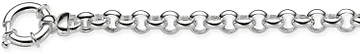 Zilverkleurig Lining Schakelarmband Jasseron 7mm Zilver+ 104.0885.20