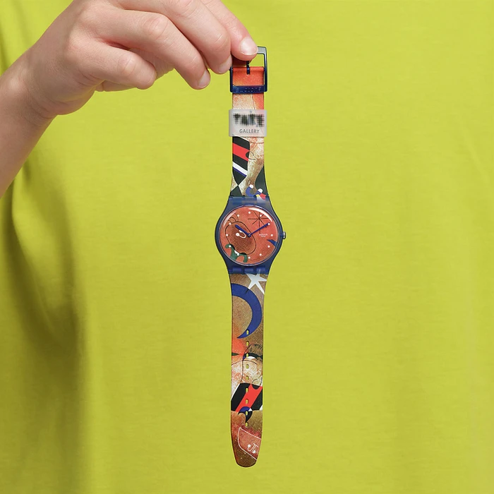 Swatch MIRO'S WOMEN & BIRD IN THE MOONLIGHT SO29Z136 Swatch MIRO'S WOMEN & BIRD IN THE MOONLIGHT SO29Z136