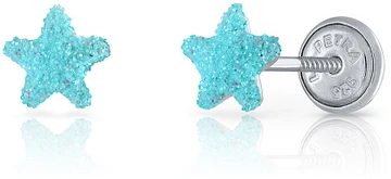 Lapetra LPOS0021 - Oorknopjes - Ster - 925 sterling zilver 