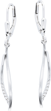 Silver Lining Oorhangers Fantasie Rd Zilver CZ 108.0602.00