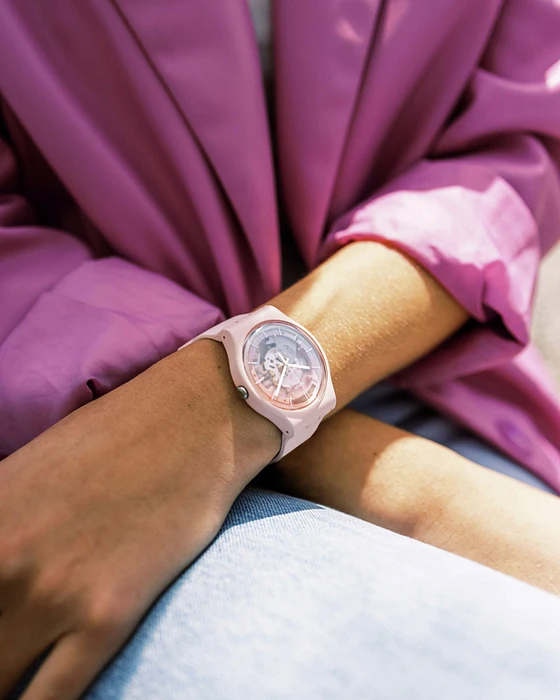 Swatch Original Bioceramic Fleetingly Pink Pay! SO32P103-5300 Swatch Original Bioceramic Fleetingly Pink Pay! SO32P103-5300