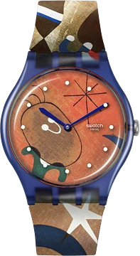 Swatch MIRO'S WOMEN & BIRD IN THE MOONLIGHT SO29Z136