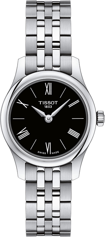 アナログ腕時計 [Tissot] Tradition 5.5 Lady Tissot Tradition 5.5 Quartz Ladies Watch, Black Dial