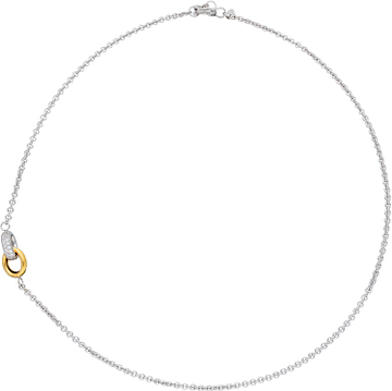 Silver Lining Schakelcollier Goldplated CZ 925 102.4105.42