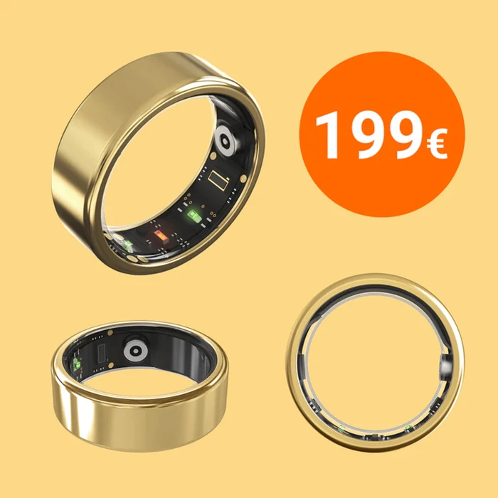 ICE ring connected smart ring Goudkleurig ICE ring connected smart ring Goudkleurig