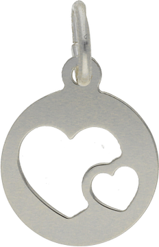 Silver Lining Hanger Harten Rond Zilver* 120.0234.00