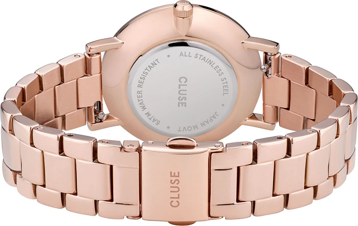 Cluse LE COURONNEMENT THREE LINK ROSE Goudkleurig CW0101209009 Cluse LE COURONNEMENT THREE LINK ROSE Goudkleurig CW0101209009