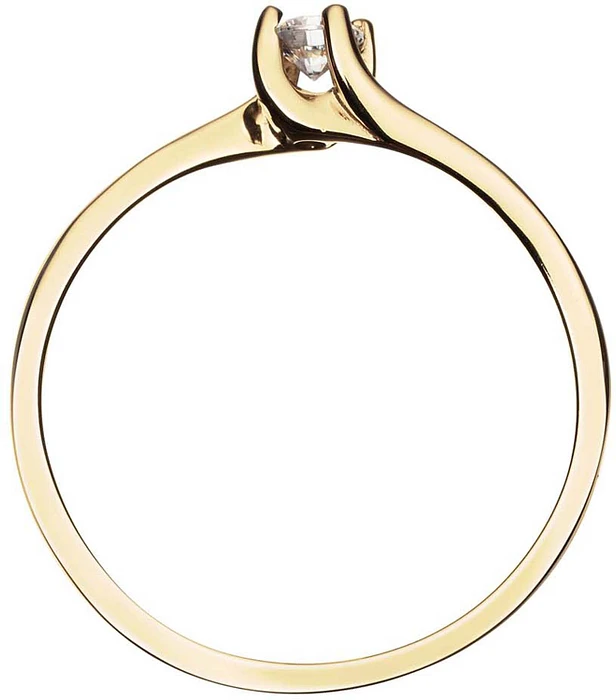 Glow Ring Solitair Slag Geelgoud CZ 585 214.1037 Glow Ring Solitair Slag Geelgoud CZ 585 214.1037