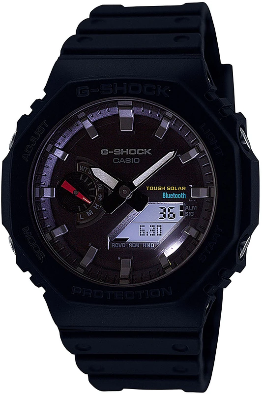 時計 G-SHOCK CARBON CORE GUARD GA-2100-1A1 GA2100-1A1 | Monochrome Black Analog-Digital Watch | Casio G