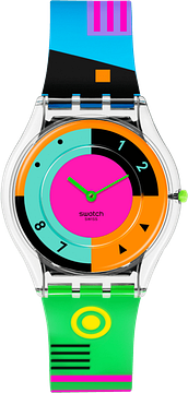 SWATCH NEON HOT RACER SS08K119 Ultra Slim