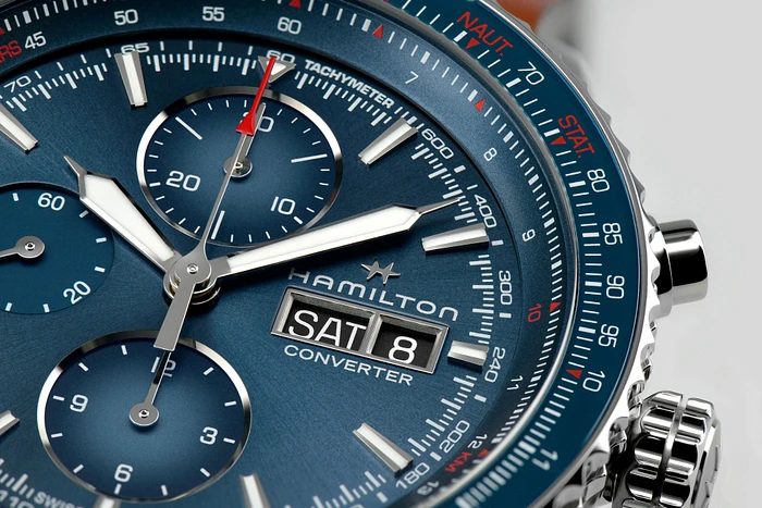 Hamilton Khaki Aviation Converter Auto Chrono H76746540 Hamilton Khaki Aviation Converter Auto Chrono H76746540