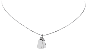 Silver Lining Collier met 3 mini plaatjes 925! 102.1152.47