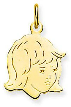 Glow Kinderkopje Meisje 15 x 15mm Goudkleurig 241.0076.01