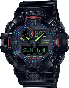 Casio G-Shock GA-700RGB-1AER Virtual Rainbow