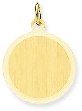 Glow Graveerplaatje Rond 18mm Goudkleurig 242.0032.18