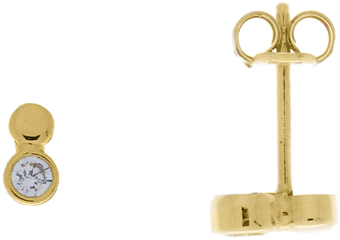 Glow OORKNOPJES - 585 GEEL - 0,4GR - CZ 206.0529.00 Glow OORKNOPJES - 585 GEEL - 0,4GR - CZ 206.0529.00