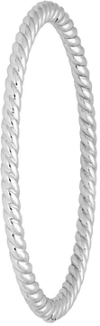 Zilverkleurig Lining Bangle Tors Scharnier 5mm Zilver Rd 104.0790.00