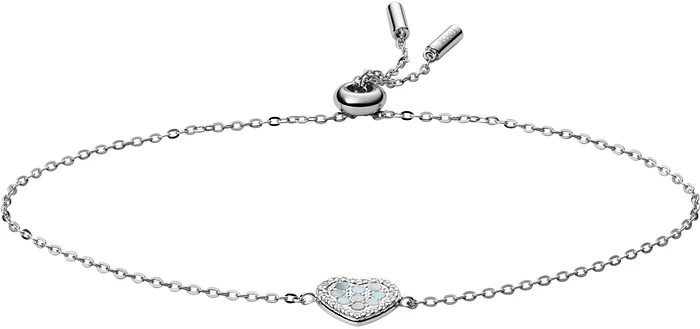 Fossil BLUE MOP HEARTS Dames Armband JFS00569040 Fossil BLUE MOP HEARTS Dames Armband JFS00569040