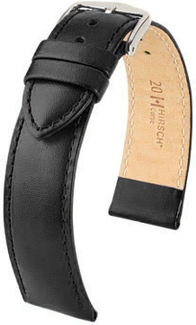 HIRSCH CORSE L BLACK LEATHER Silver