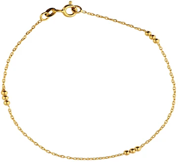 Glow Armband 3 Bolletjes Goud+ 204.2185.19