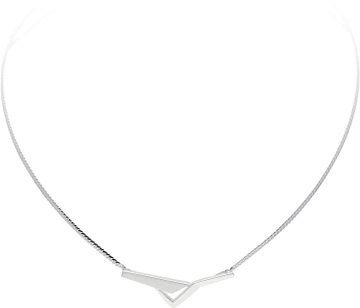 Silver Lining Choker Tussenstuk Mat/Glans CZ 925 103.0712.45