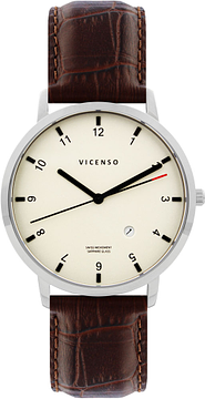 Vicenso Rome VI10019 Silber Weiß/Braun