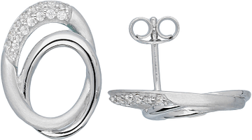 Silver Lining Oorknopjes Elegance CZ Zilver Rd 106.5419.00