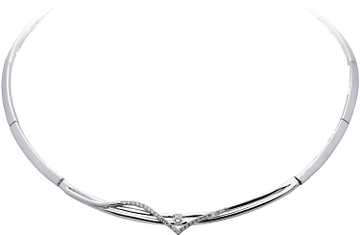 Silver Lining Choker Elegance Mat/Glans CZ 925 Rd 103.6277.42