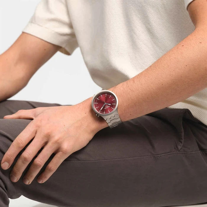 Swatch SB07S104G BIG BOLD IRONY SCARLET SHIMMER Swatch SB07S104G BIG BOLD IRONY SCARLET SHIMMER
