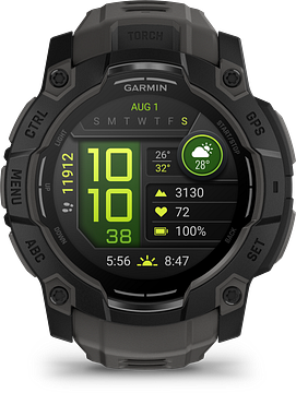 Garmin Instinct 3 Instinct 3, 50mm,AMOLED, Black Bezel with Charcoal Band 010-03020-00