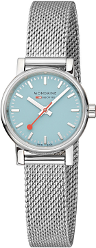 Mondaine MSE.26140.SM Horloge - Milanees - Dusk blue - 26mm