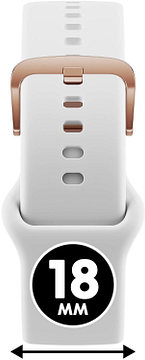 ICE WATCH Smart 023435 - Smart - White - Rose-Goudkleurig 18mm band