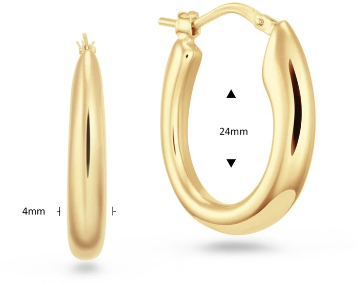 Glow Oorringen Chunky Chic - Rond - Ø 25mm 107.8674.00