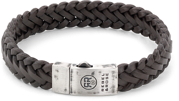 Rebel & Rose Absolutely Leather Braided Raw Matt Earth RR-L0077-S