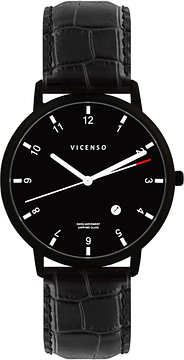 Vicenso Rome VI10026 Full Black Croco
