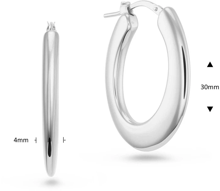 Glow Oorringen Chunky Chic - Rond - Ø 30mm 107.0680.00 Glow Oorringen Chunky Chic - Rond - Ø 30mm 107.0680.00